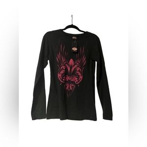 Harley Davidson Long Sleeve Shirt Fleur De Lis Las Vegas, Nevada – NEW - MEDIUM